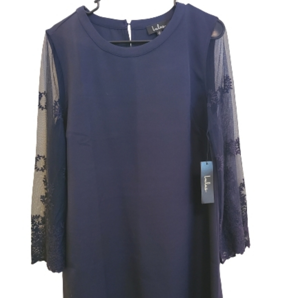 NWT Lulu's Navy Blue Dress